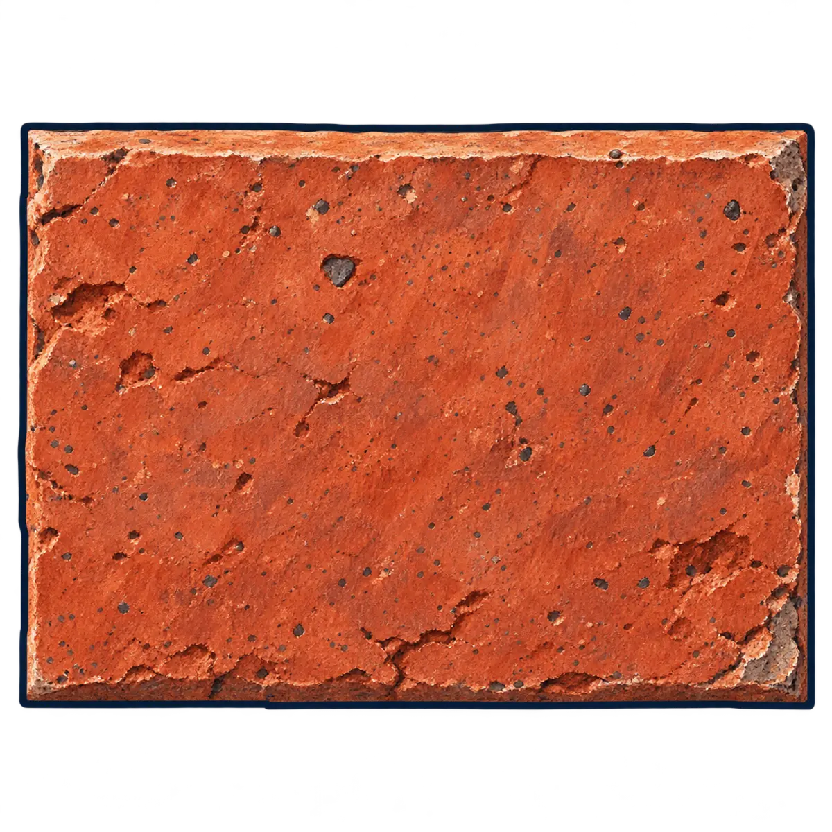 Colorado state silhouette transformed into brick